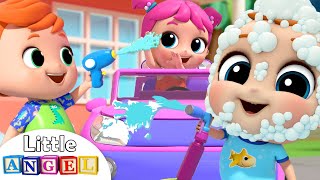 Download lagu Car Wash Song with Baby John | Little Angel Kids Songs & Nursery Rhymes mp3 Download lagu Car Wash Song with Baby John | Little Angel Kids Songs & Nursery Rhymes mp3