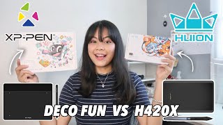 Huion H420X vs XP Pen Deco Fun S Pen Tablet (Beginner's View) ❤︎ | Emmy Lou
