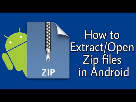How to Extract/Open Zip Files on any Android easily [in Hindi] Video