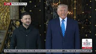 WATCH: President Trump greets Zelensky for their meeting on the Ukraine-Russia war. - 12/28/2025