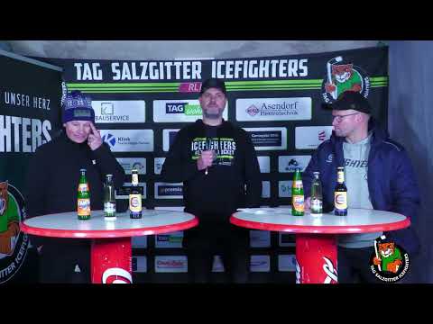 Press conference TAG Salzgitter Icefighters vs. ECW Sande "Jadehaie" from November 16, 2025