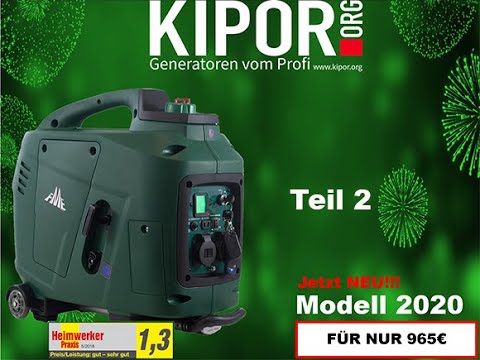 Vorstellung FME XG-SF 3600ER Stromgenerator von Kipor.Org Teil 2
