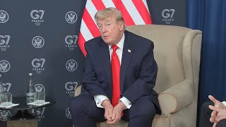 President Trump touts deal with Iran at G7 summit