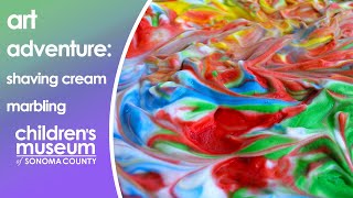 Make Marbled Paper with Shaving Cream - Activity for Kids