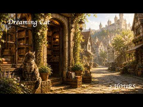 【Background Music】A Peaceful Morning in a Medieval Village with a Dreaming Cat｜夢見る猫と中世の村、静かな朝の作業用BGM