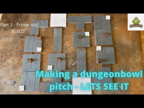 Dungeon Bowl Pitch Build Part 3 - Paint and Assemble