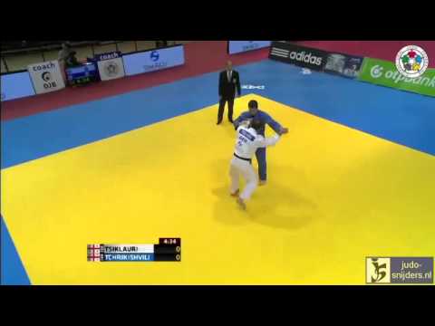 Judo 2013 Grand Prix Dusseldorf: Tsiklauri (GEO) - Tchrikishvili (GEO) [-81kg] final