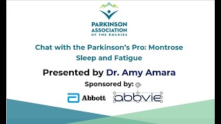 Chat With the Parkinson's Pro: Dr  Amy Amara 6 28 2025