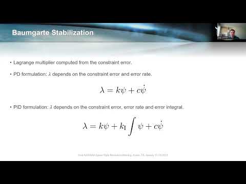 Post-Docking Spacecraft Dynamics Using Baumgarte Stabilization