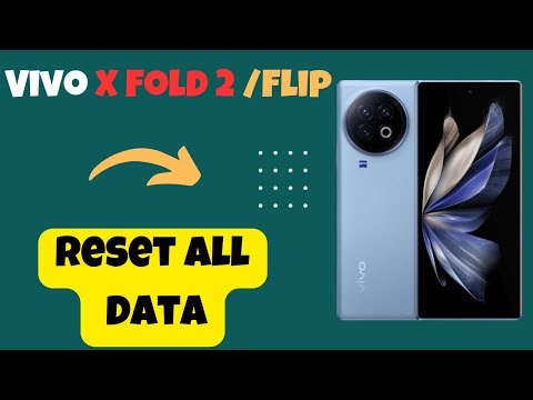 Reset All Data Vivo X Fold 2 / Flip Phone || How to delete all data || How to reset data
