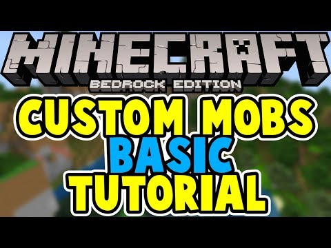 Minecraft Bedrock - How to Make Custom Mobs BASIC Tutorial