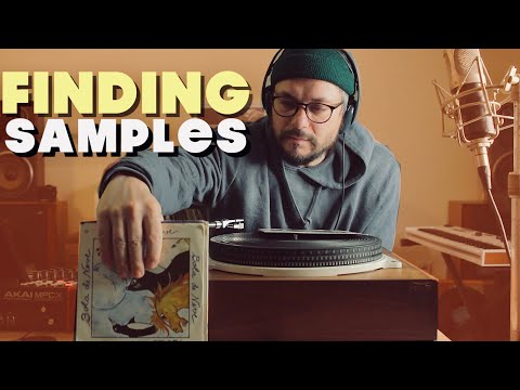 Digging in 45  Listening to records, searching for samples, crate digging