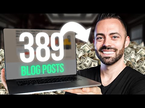 389 blog posts make me $207k per month... copy my exact structure