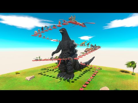 Deadly FPS Parkour Around Godzilla - Animal Revolt Battle Simulator