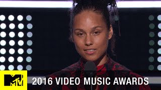 Alicia Keys Emotional Speech | 2016 Video Music Awards | MTV