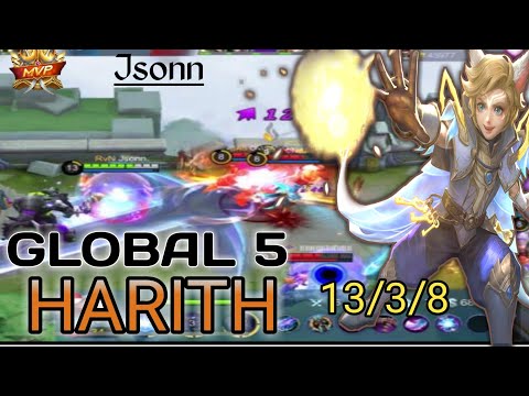 Unstoppable !!! Hold my Unlimited dash|Best Build 2020 [TOP GLOBAL 5] Harith gameplay by Jsonn ~MLBB