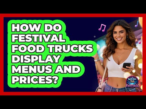 How Do Festival Food Trucks Display Menus And Prices? - We Go To Festivals