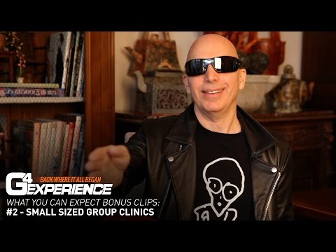 Joe Satriani: What you can expect at G4 Experience: #2 Small Sized Group Clinics