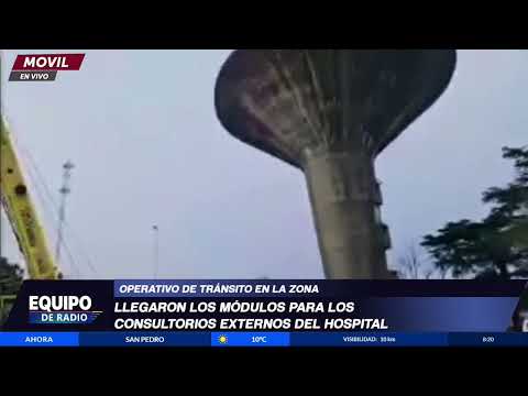 Comienza la instalación de los modulos para los consultorios externos del hospital