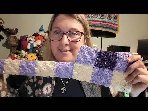 Episode 74  A New Baby Blanket a little sunshine and my squares! #hooksandstitches3dcal2024