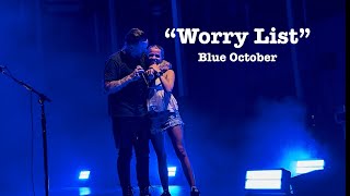 Blue October - The Worry List ✈️ Song About Separation + Paternal Visitation w/ Blue in the end💙