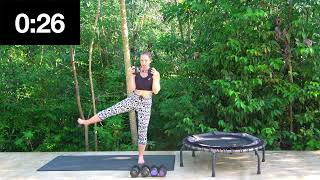 14 mins NEW, Powered Up Trampoline & Weights Series - on a JumpSport Fitness Trampoline