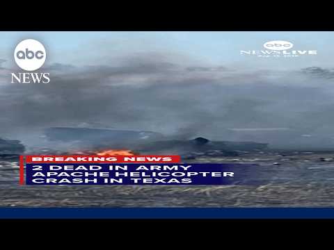 2 dead in Army Apache helicopter crash in Texas