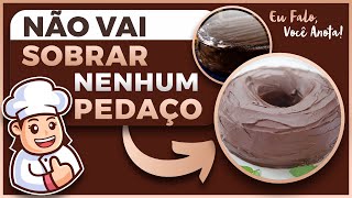 Esse Bolo de Chocolate Com Ganache Vai Deixar Suas Visitas Com gua na Boca | Eu Falo, Voc Anota!