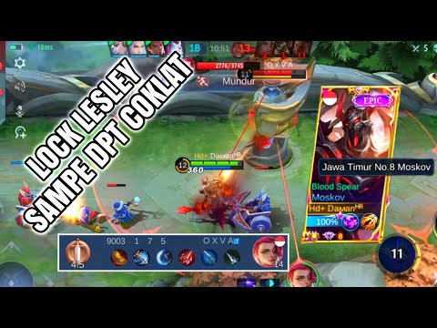 TOP GLOBAL MOSKOV LOCK LESLEY TERUS SAMPE DAPET COKLAT - MLBB