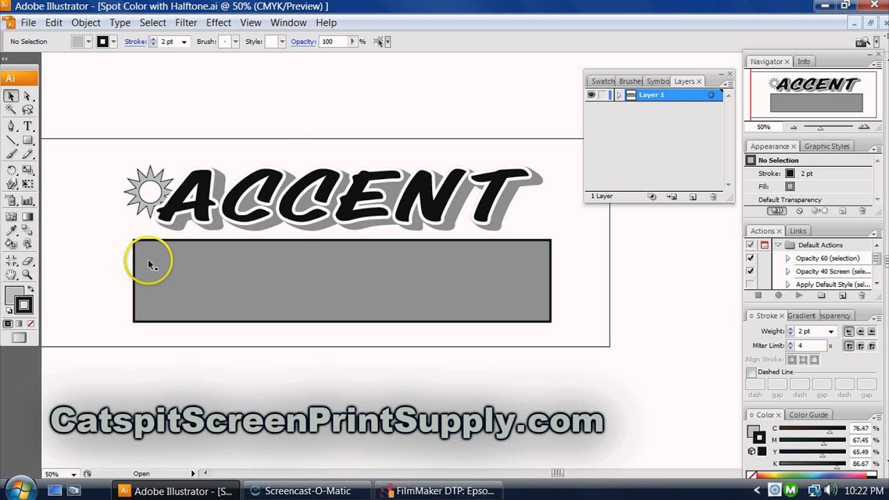 11. Screenprinting Artwork: Converting Full Color Vector To Halftones
