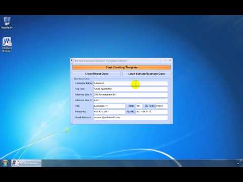 MS Word Business Brochure Template Software