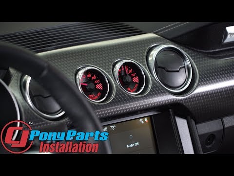 Supercharged 2018-2023 Mustang GT Boost Gauge Install: Ford Performance Center Instrument Cluster