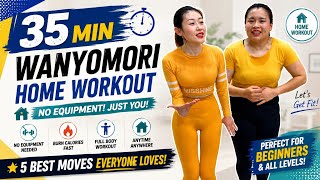 Download lagu 35-MIN HIIT Fat Burn 🔥 5 Wanyomori Full Body Cardio Beginner Workouts | No Equipment Home Workout!✅️ mp3