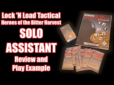 Lock 'N Load Tactical - Solo Assistant Review & Example Play - Heroes of the Bitter Harvest