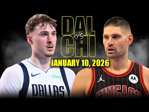 Dallas Mavericks vs Chicago Bulls Full Game Highlights – January 10, 2026 | NBA Season