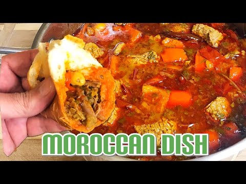 Moroccan Dish๐ Beef, chickpeas and peppers ๐ฅ EASY RECIPE