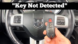 How To Start A 2011 - 2013 Dodge Durango With Dead Remote Key Fob Battery "Key Not Detected"