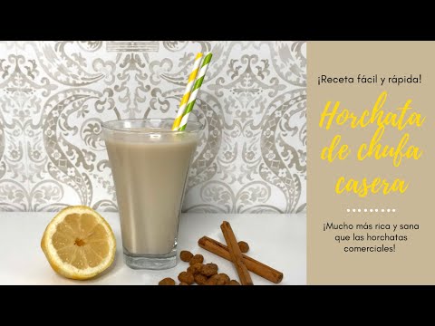 Cómo hacer HORCHATA DE CHUFA CASERA🥰 ¡Mucho más RICA y SALUDABLE!