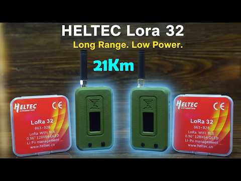 ESP32 LoRa 21 Km Long Range Communication – Heltec LoRa 32