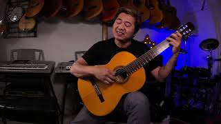 Video thumbnail for Takamine C-128 classical guitar sound demo by Neil Ta Music