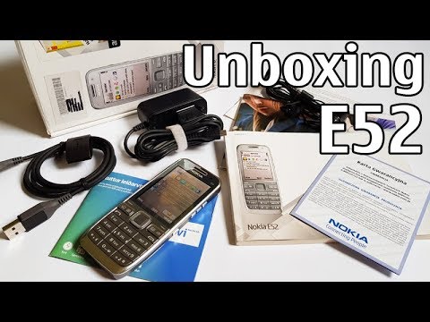 Nokia E52 Unboxing 4K with all original accessories Nseries RM-469 review