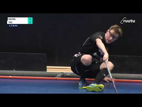 Oilers TPS, 24 3 2021, toisen erän tilanne.