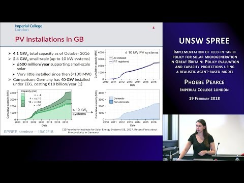 UNSW SPREE 201802-19 Phoebe Pearce - Implementation of feed-in tariff policy in Great Britain