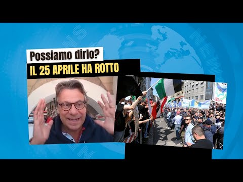 Zuppa di Porro 26 apr - Possiamo dirlo? Il 25 aprile ha rotto