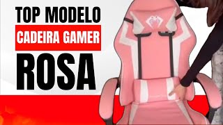 Cadeira Gamer Rosa | Cadeira Gamer Rosa Barata em Promoção | Cadeira Gamer Rosa Ergonômica
