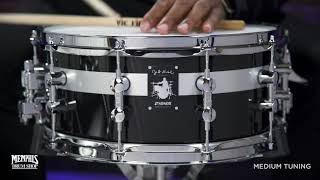 Video thumbnail for Sonor 14x6 25 Jost Nickel Signature Snare Drum - Piano Black (SSD-14X625-JN-SDW) by Memphis Drum Shop