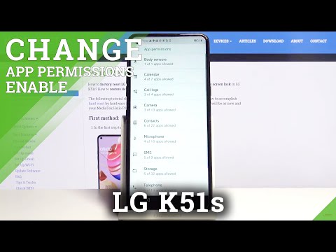 How to Enter App Permissions in LG K51s – Find App Permissions Section