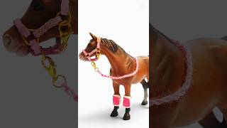Ohlávka + bandáže pro koně typu Schleich - Pink💖/zvýhodněný set
