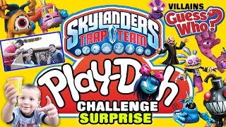 Skylanders Trap Team PLAYDOH Guess Who Challenge + Gulper Toy Surprise (Family Game)