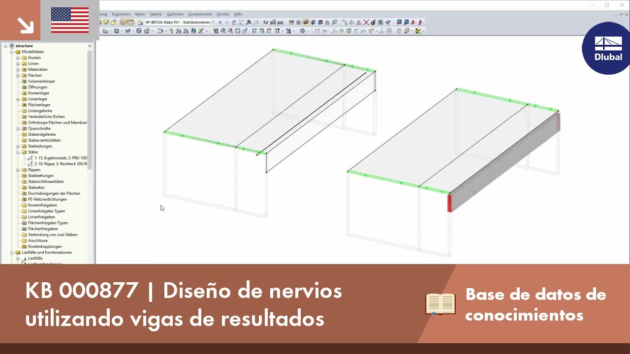 KB 000877 | Diseño de nervios utilizando vigas de resultados